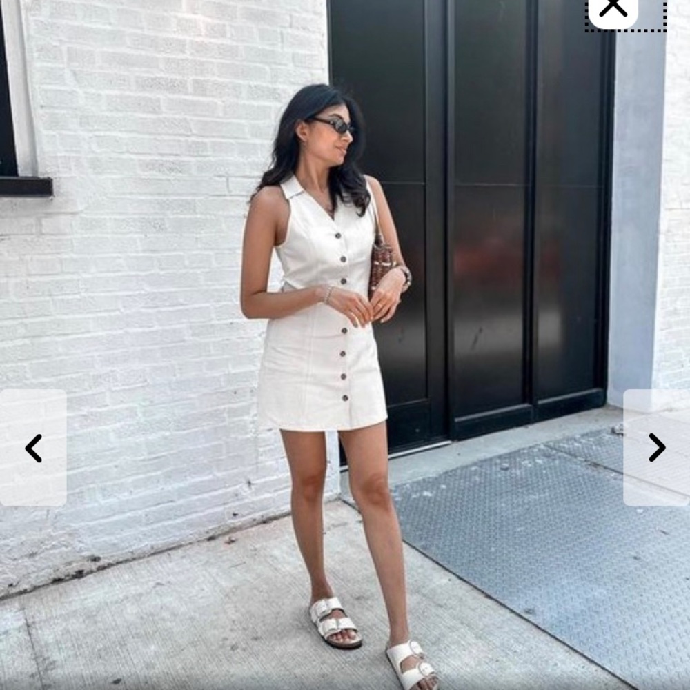 Birkenstock big silver buckle white leather sandals - Picture 11 of 12